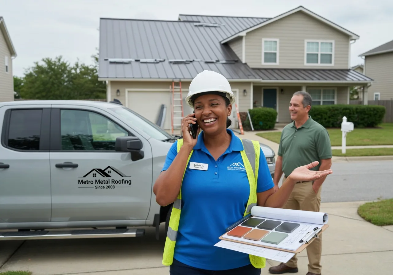 Storm Damage Metal Roof Repair in New Baden, IL